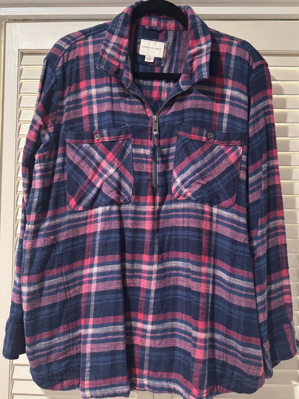 AE Half Zip Flannel
